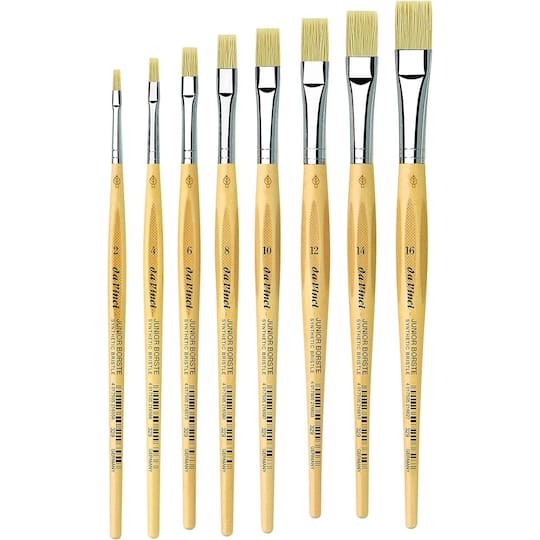 da Vinci JUNIOR BORSTE Synthetic Series 329 Student Flat Brush Set